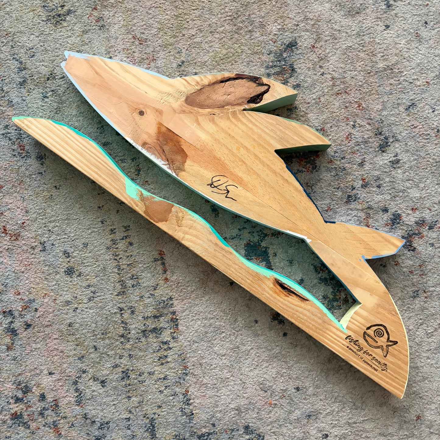 Flying Fish On A Wave Stand