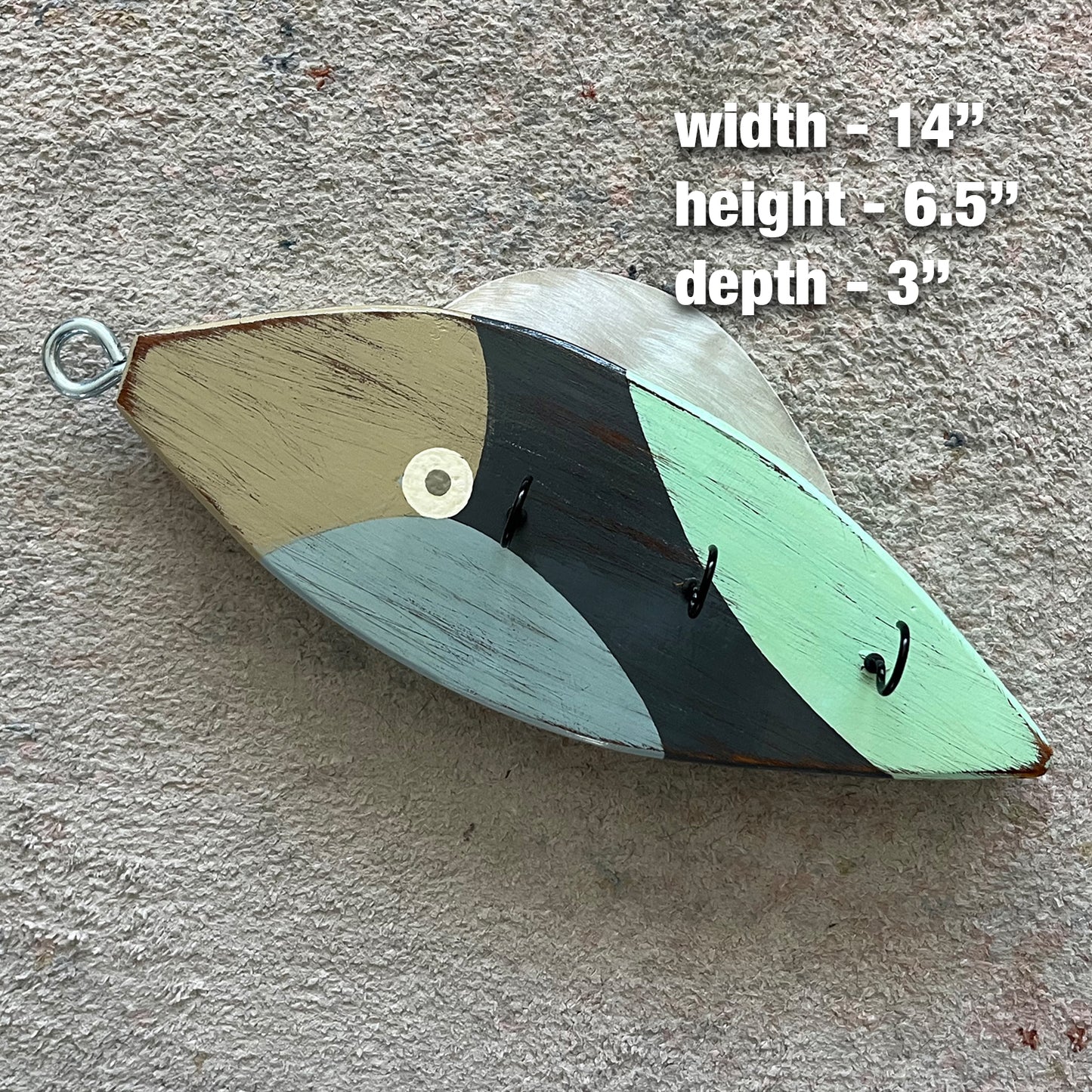 Blue Wave Lure Key Holder