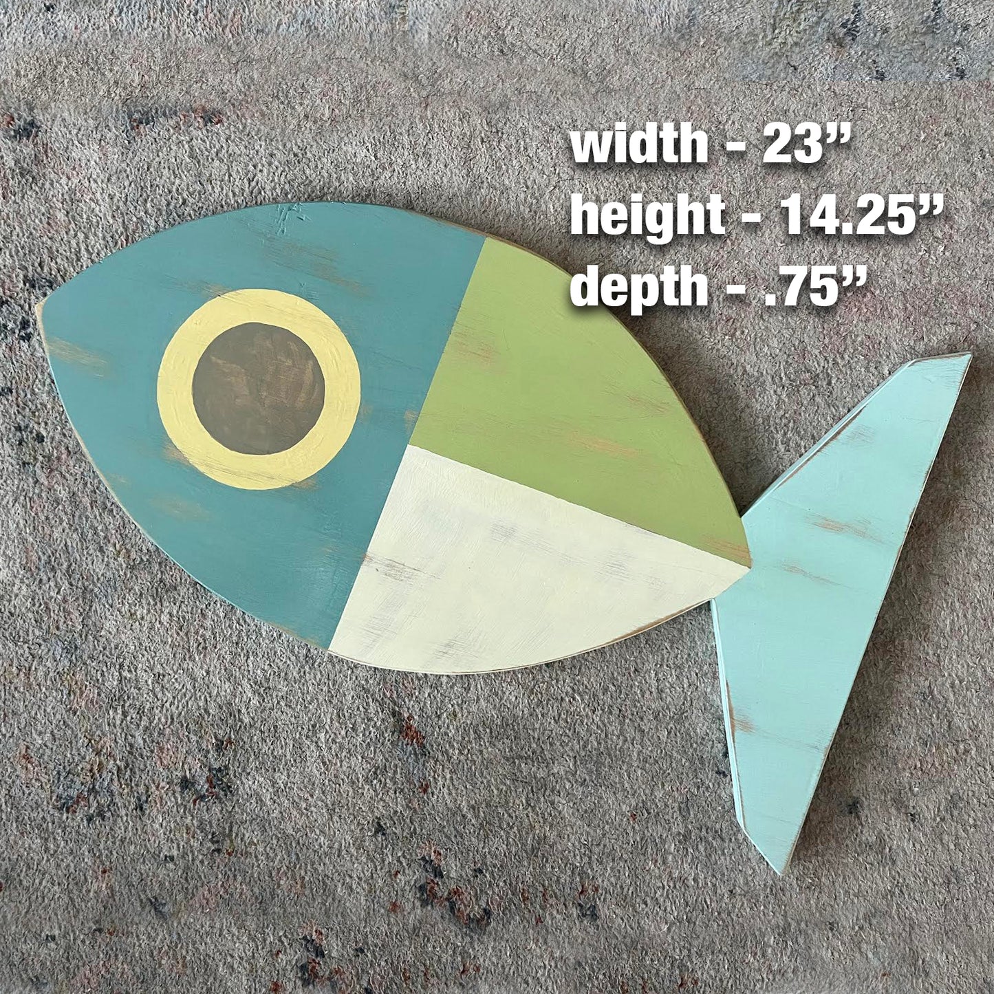 Large Blue Deco Fish
