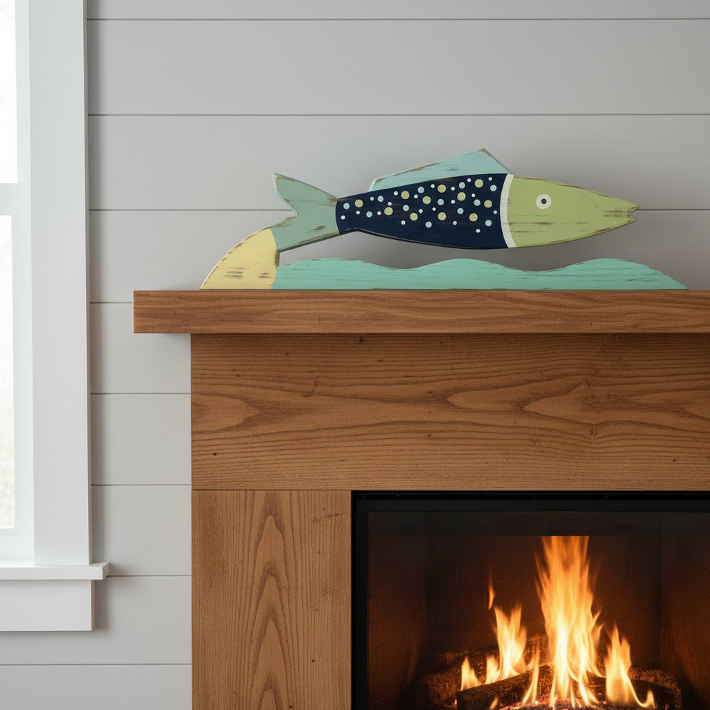 Speckled Fish On A Wave Stand