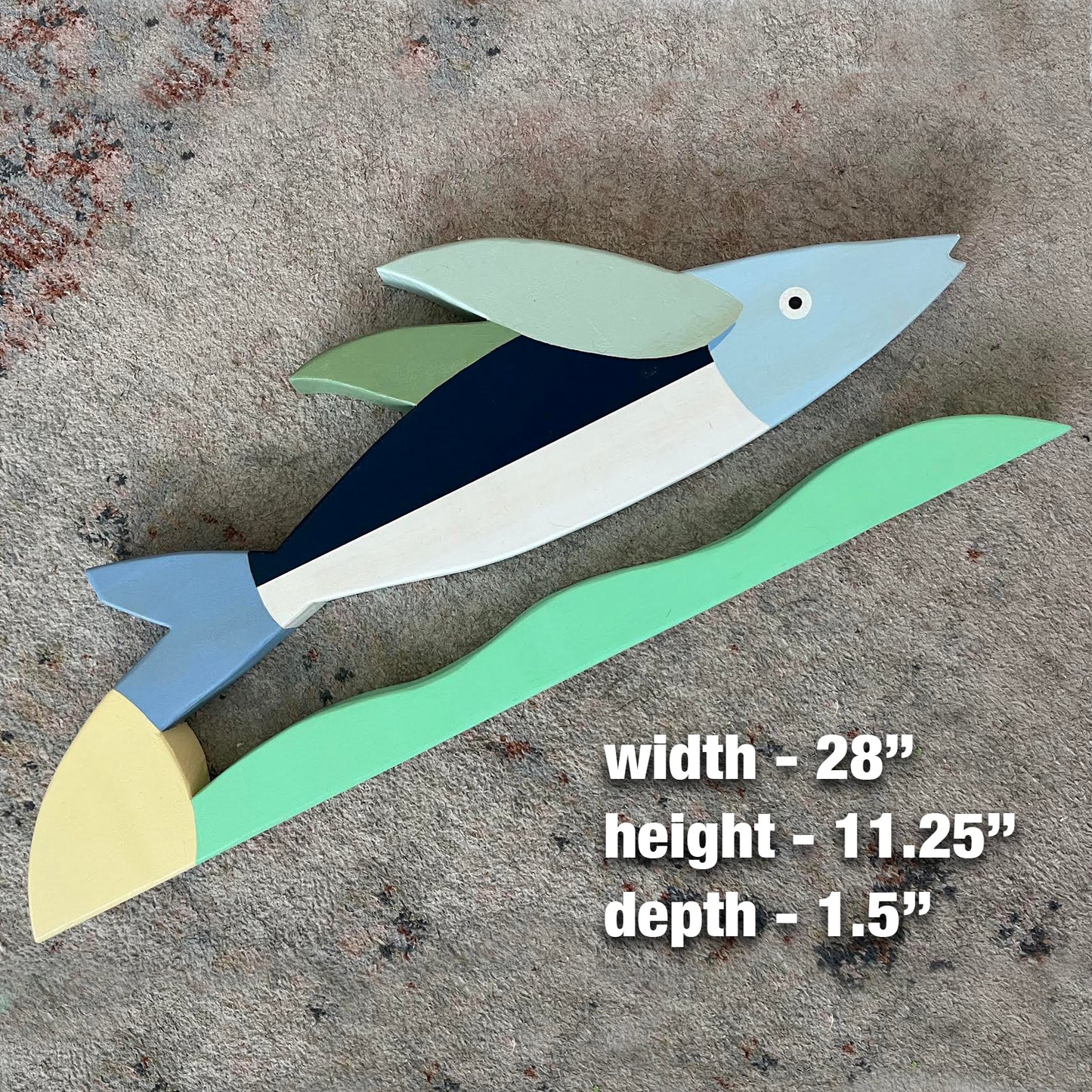 Flying Fish On A Wave Stand