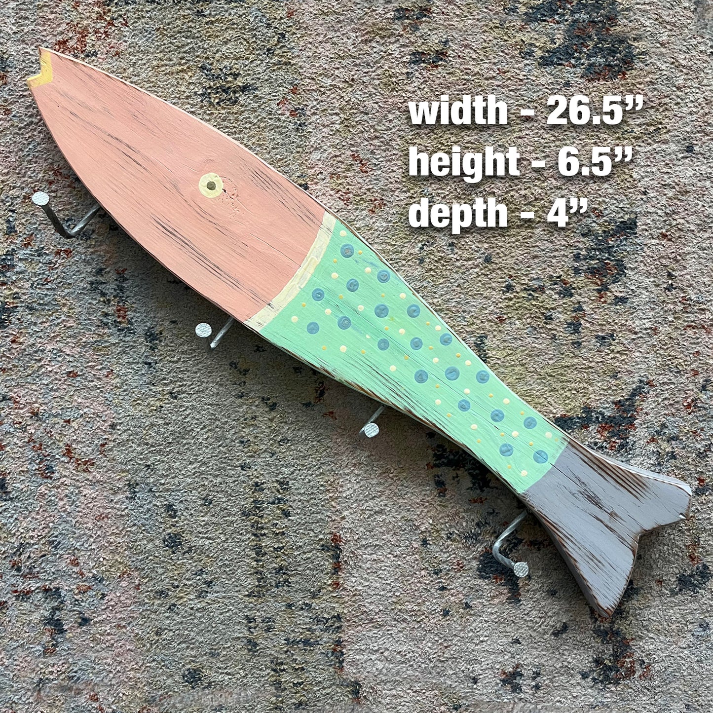 Large Pastel Speckled Towel Holder