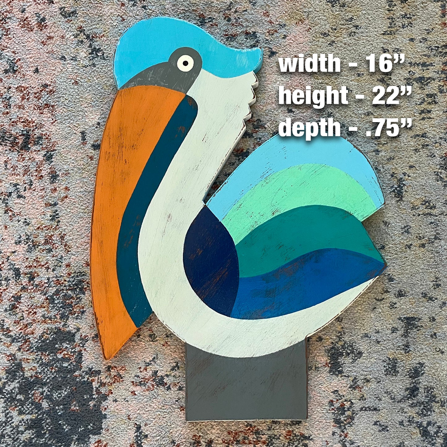 Plump Pelican On A Post
