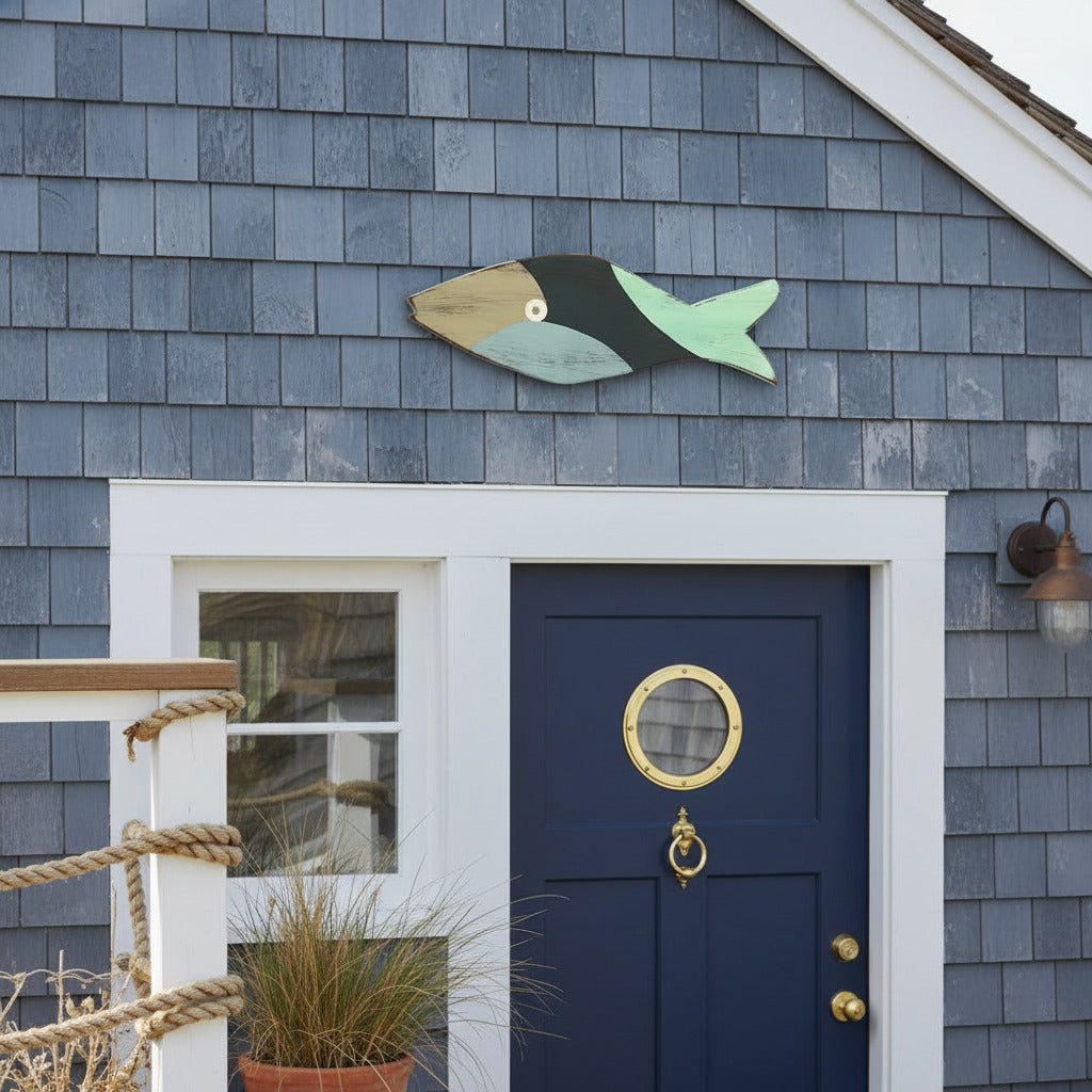 Large Blue Wave Fish