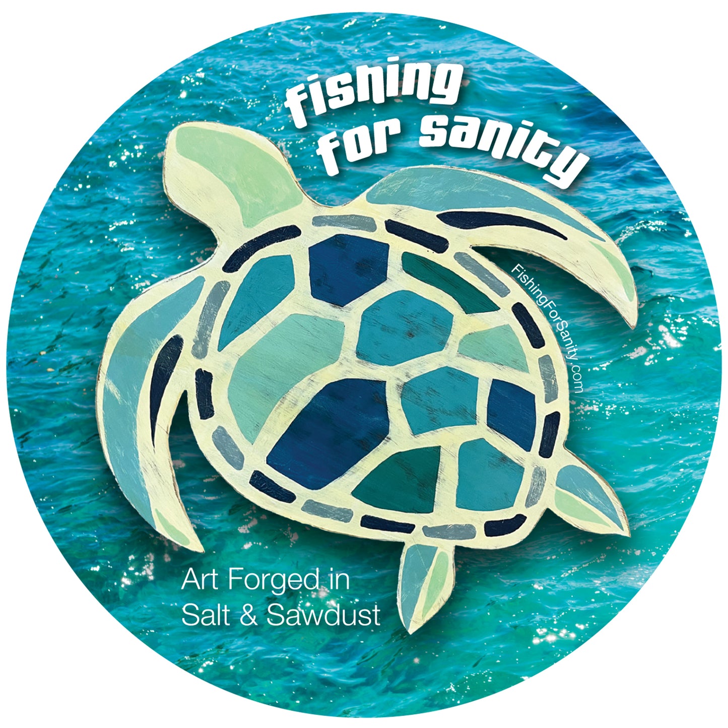 4" Sea Turtle Vinyl Decal