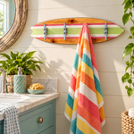 Large Pink Surfboard Towel Holder 1
