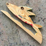 Red Flying Fish On A Wave Stand 4