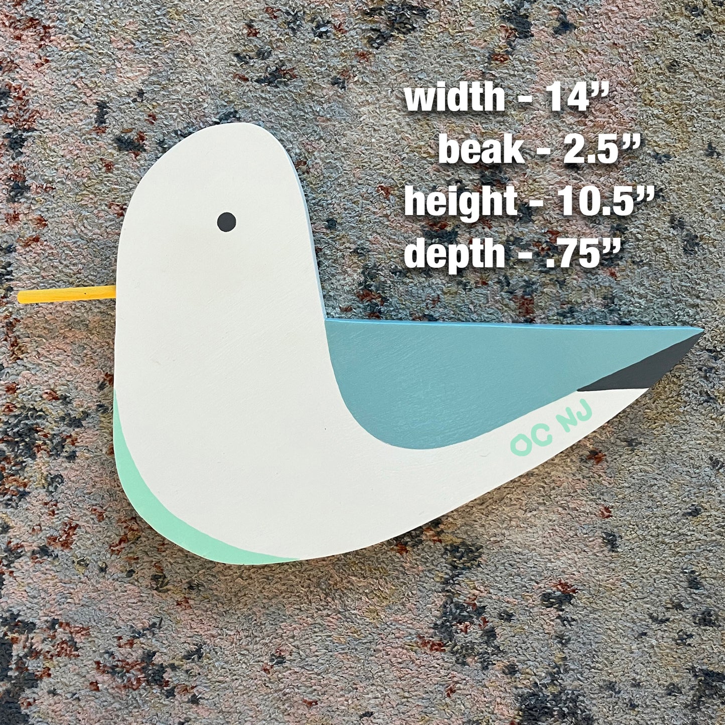 OC NJ Pastel Blue Seagull