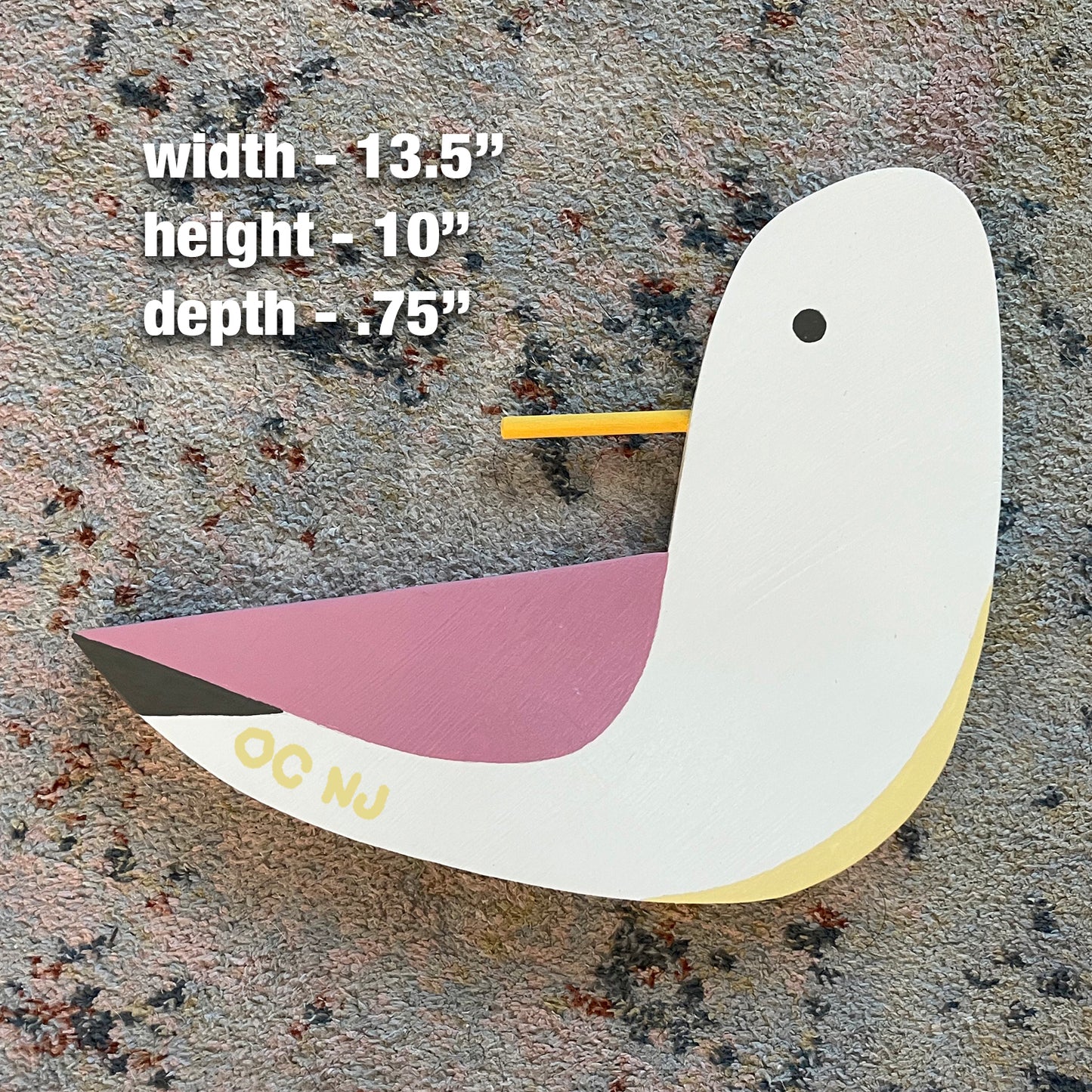 OC NJ Pastel Pink Seagull