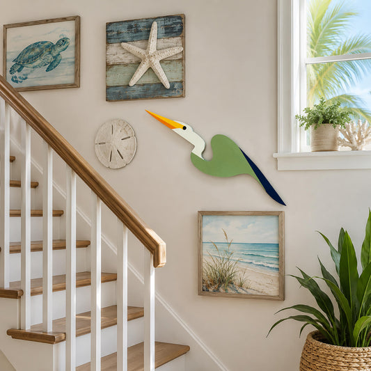 Curved Flying Egret
