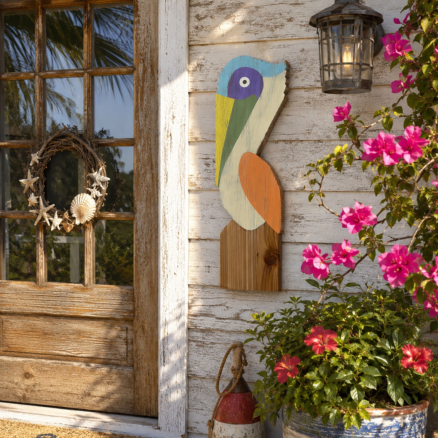 Medium Birthday Pelican On A Post