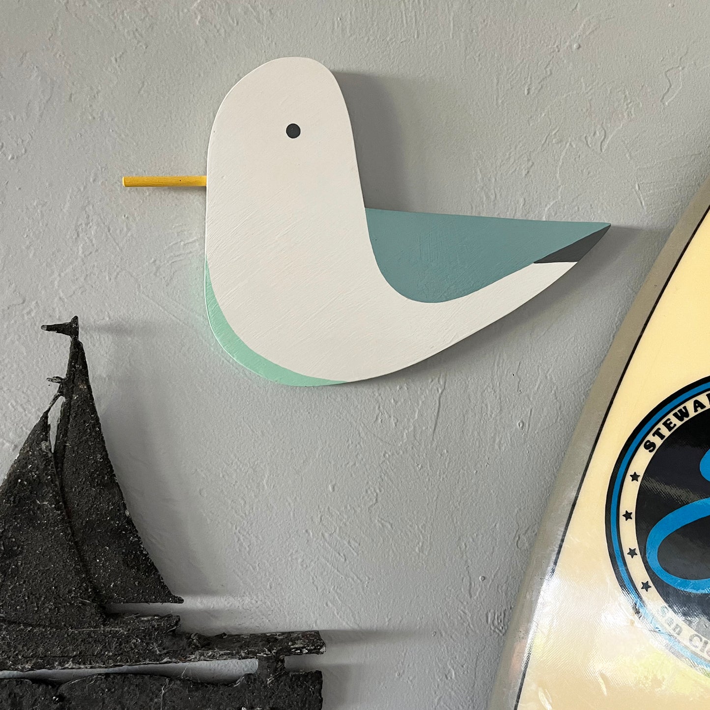 Pastel Blue Seagull