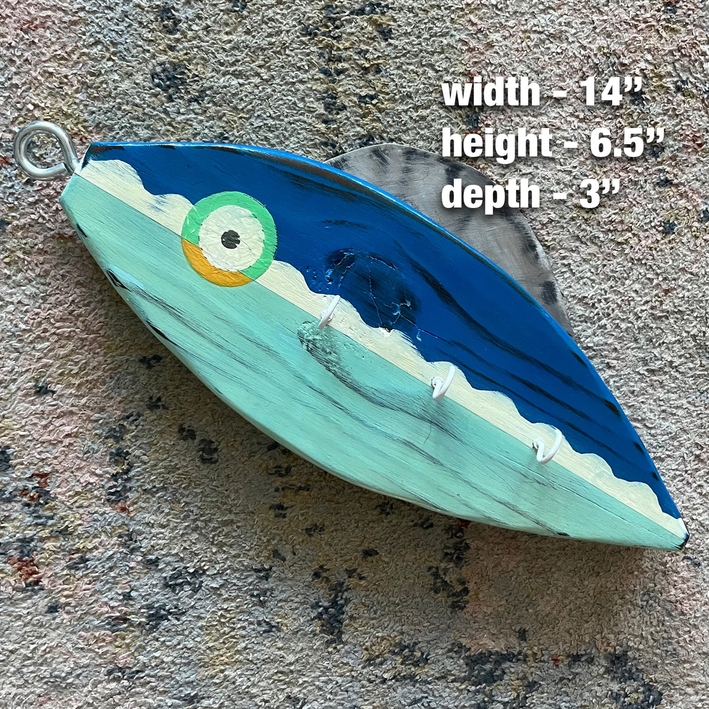 Blue Lure Key Holder