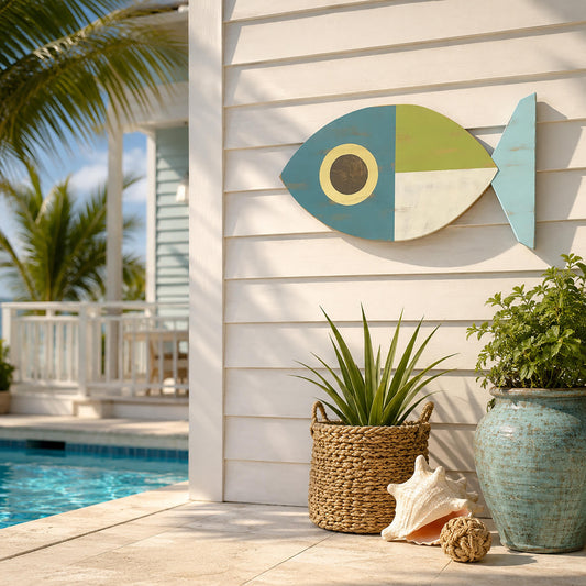 Large Blue Deco Fish