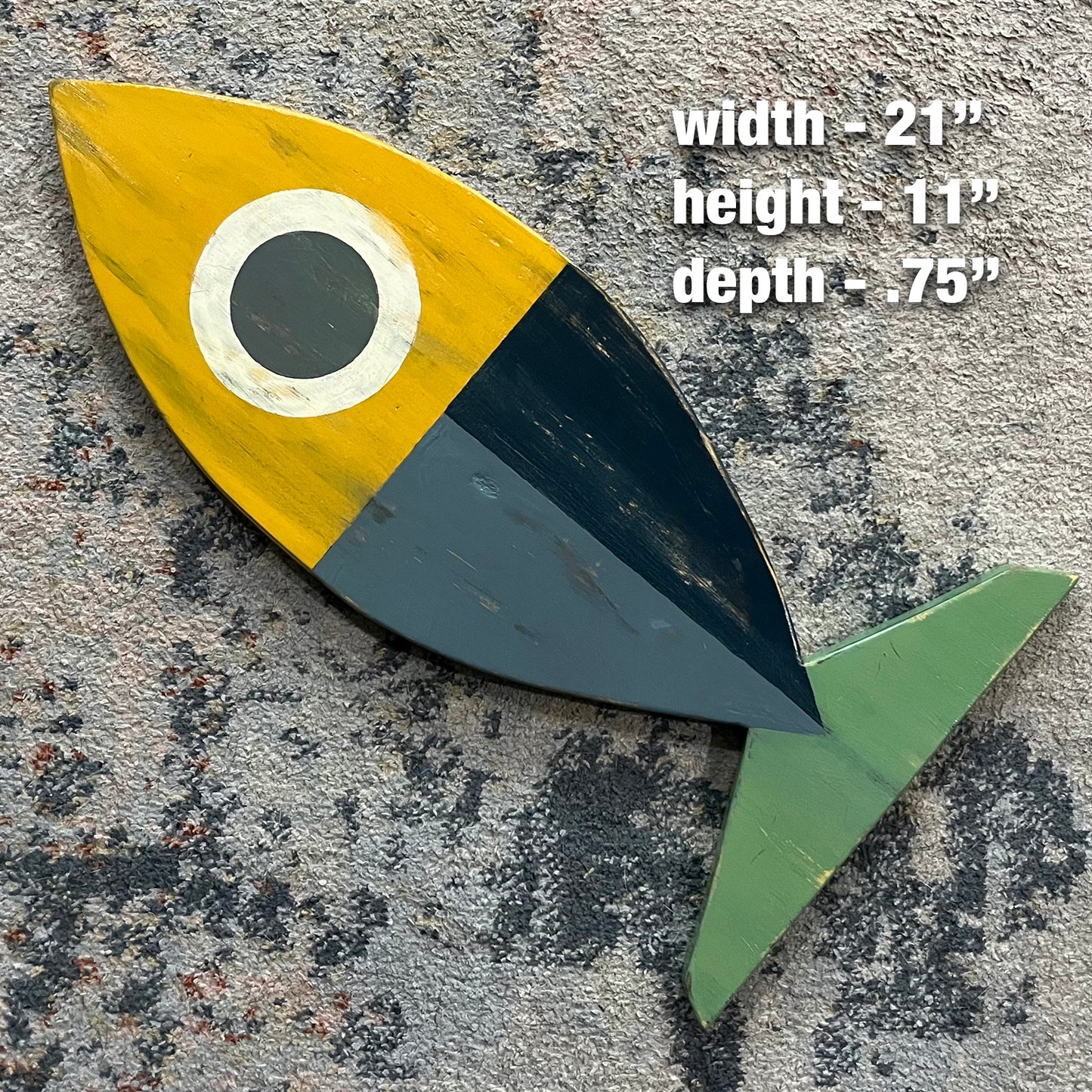 Medium Dark Deco Fish