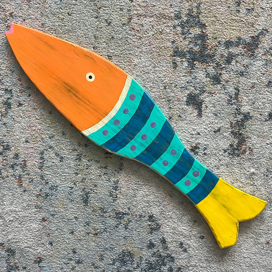 Medium Orange Striped Fish