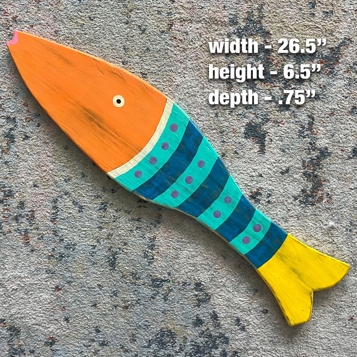 Medium Orange Striped Fish