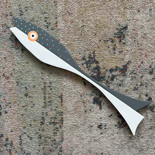 Pieces-Parts Grey Dot Fish