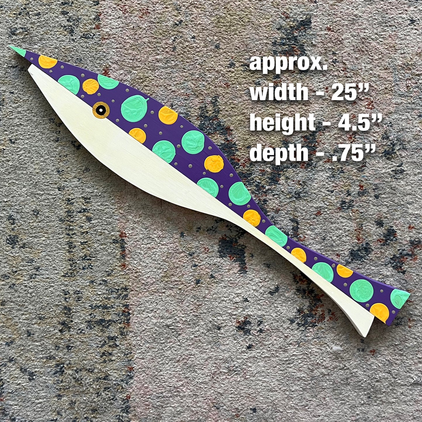 Pieces-Parts Large Sherbert Dot Fish