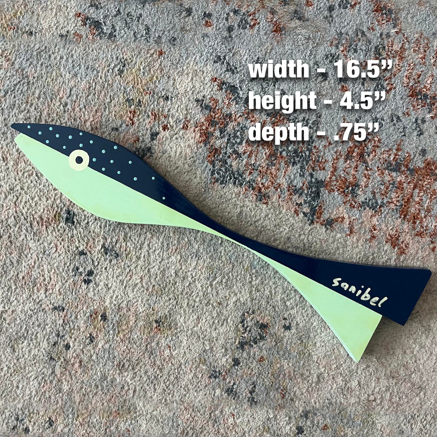 Pieces-Parts Small Navy Dot Fish