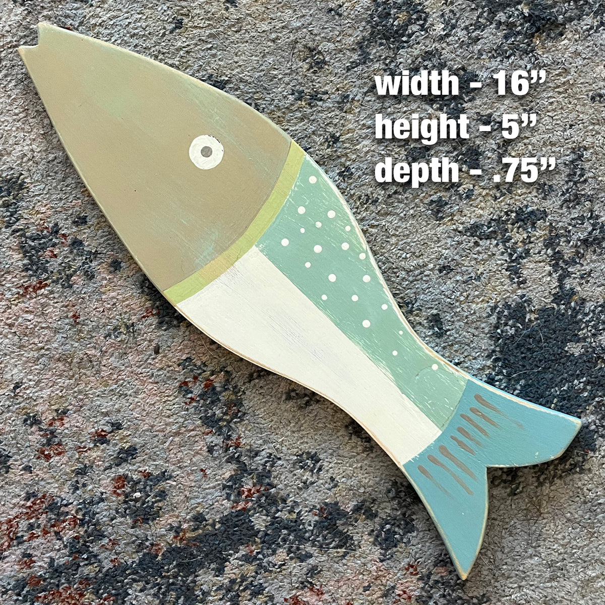 Small Muted Speckled Tan Fish