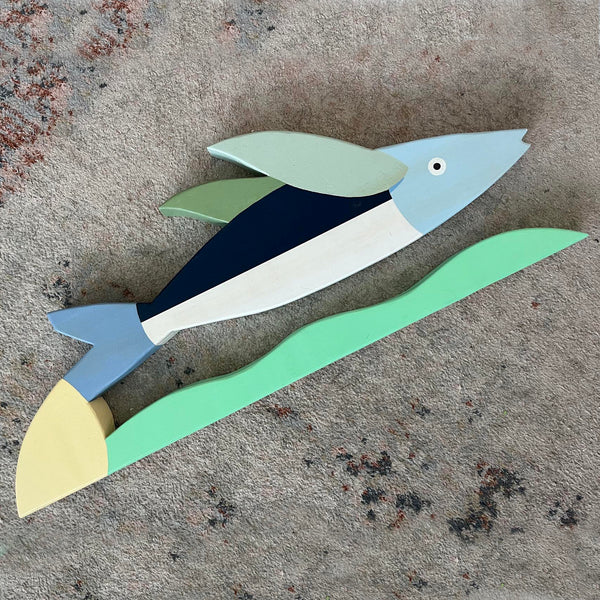 Flying Fish On A Wave Stand