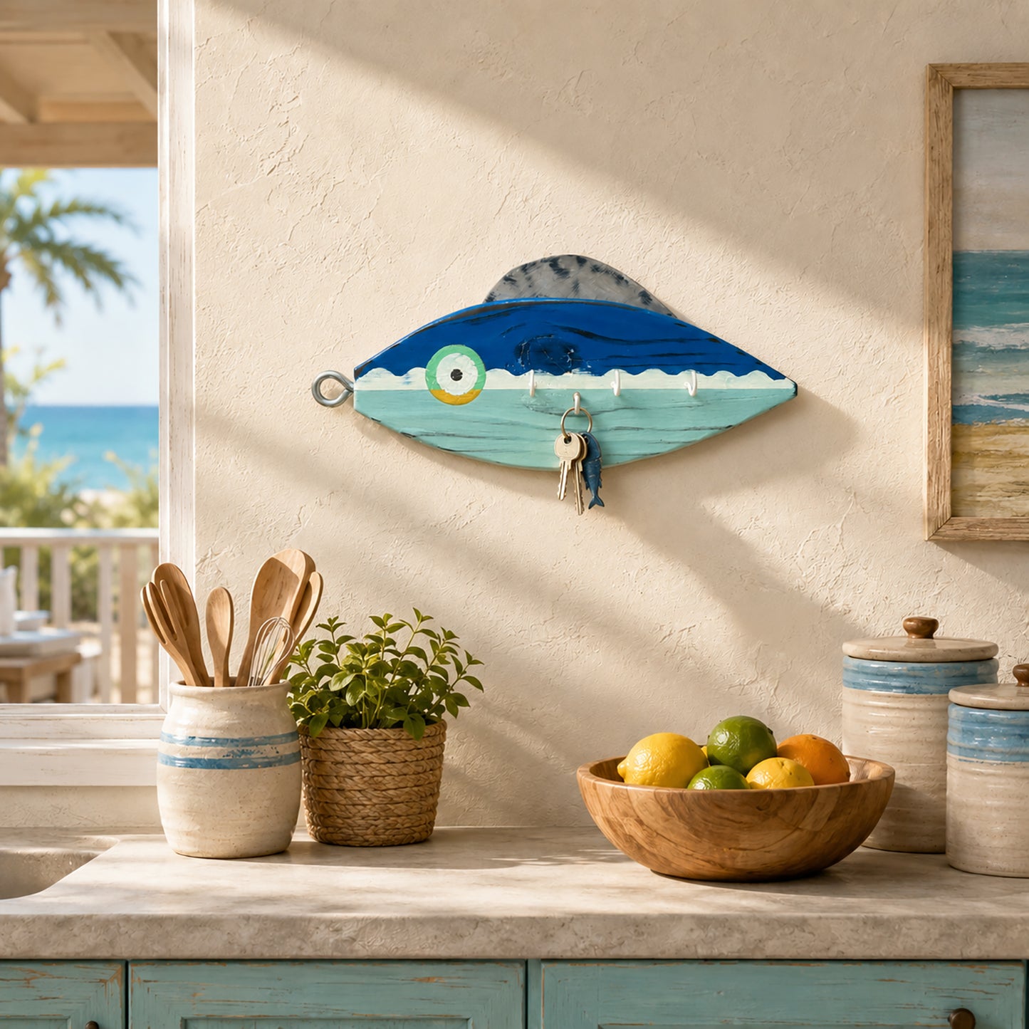Blue Lure Key Holder