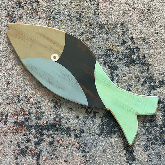 Large Blue Wave Fish