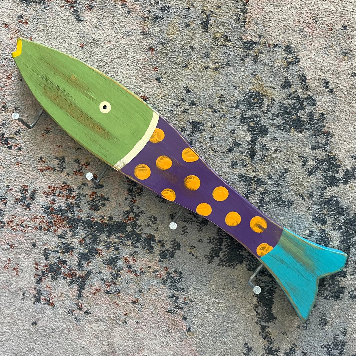Large Purple Dots Towel Holder