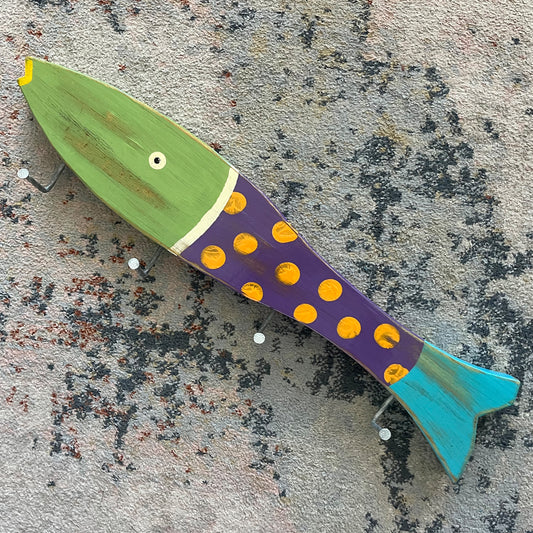 Large Purple Dots Towel Holder