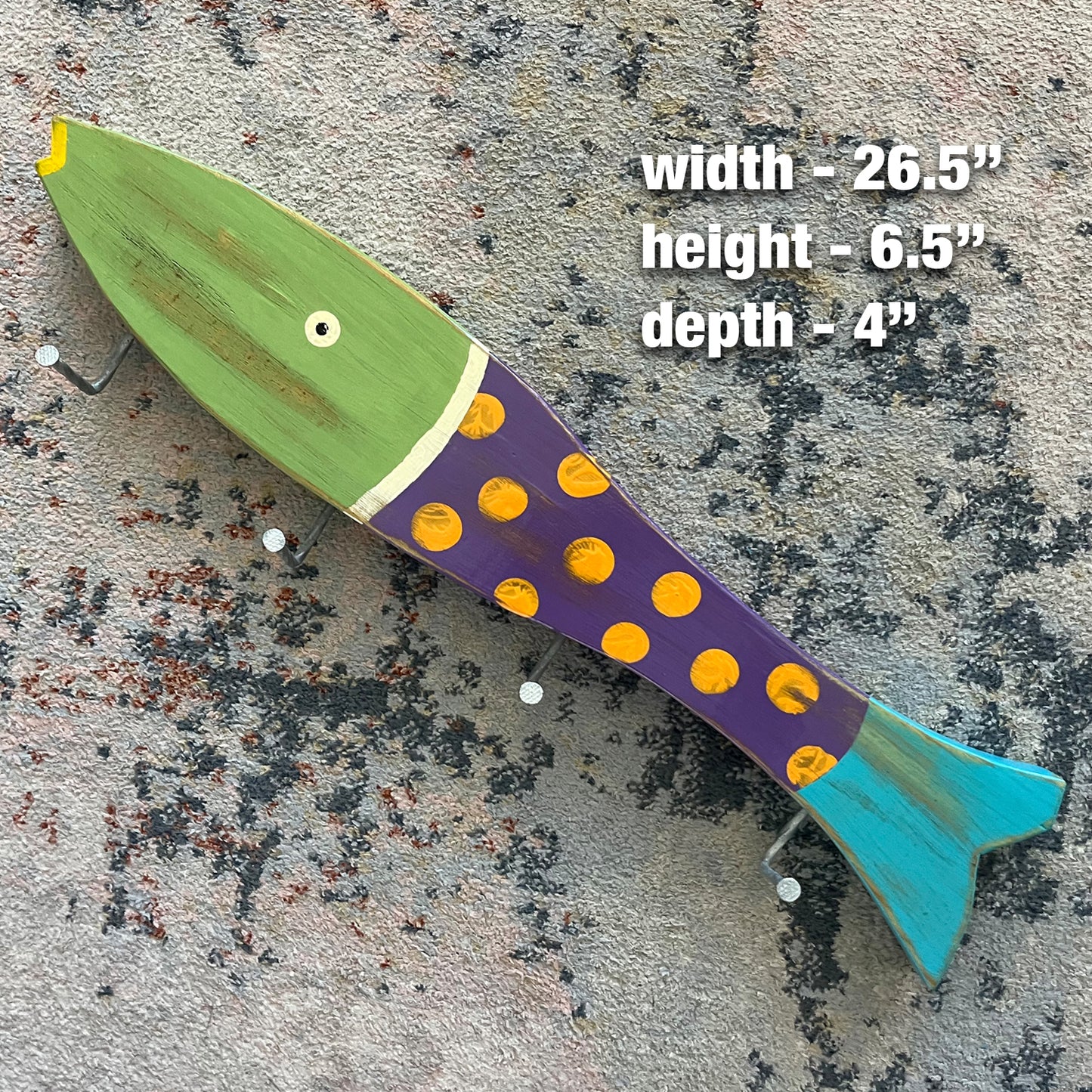Large Purple Dots Towel Holder