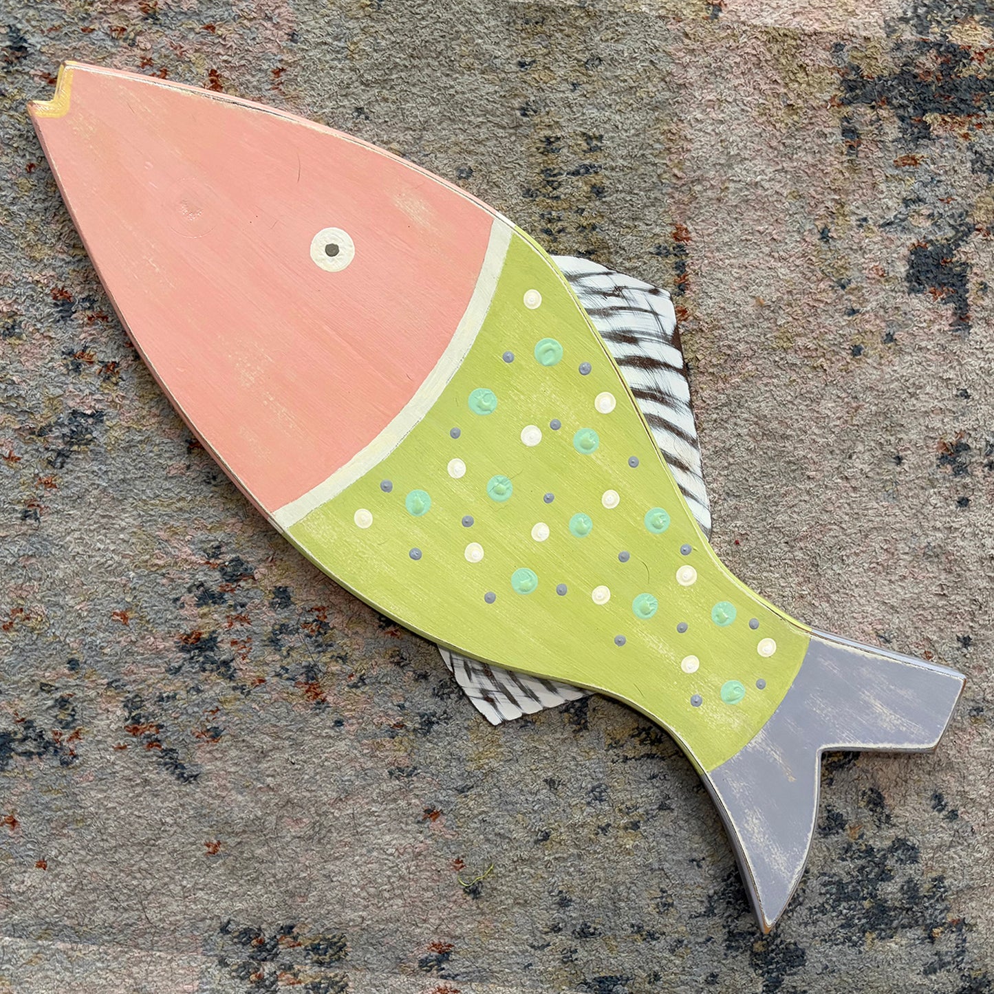 Large Pastel Fish with Fins