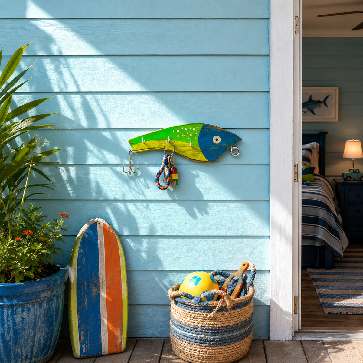 Neon Lure Key Holder