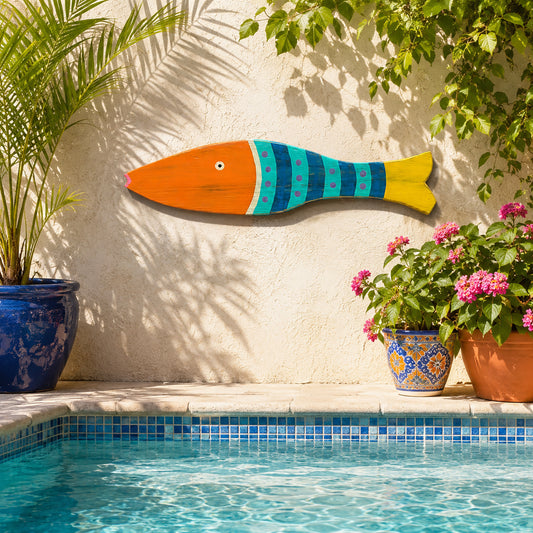 Medium Orange Striped Fish
