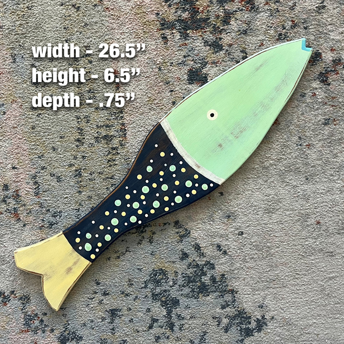 Medium Blue Speckled Fish