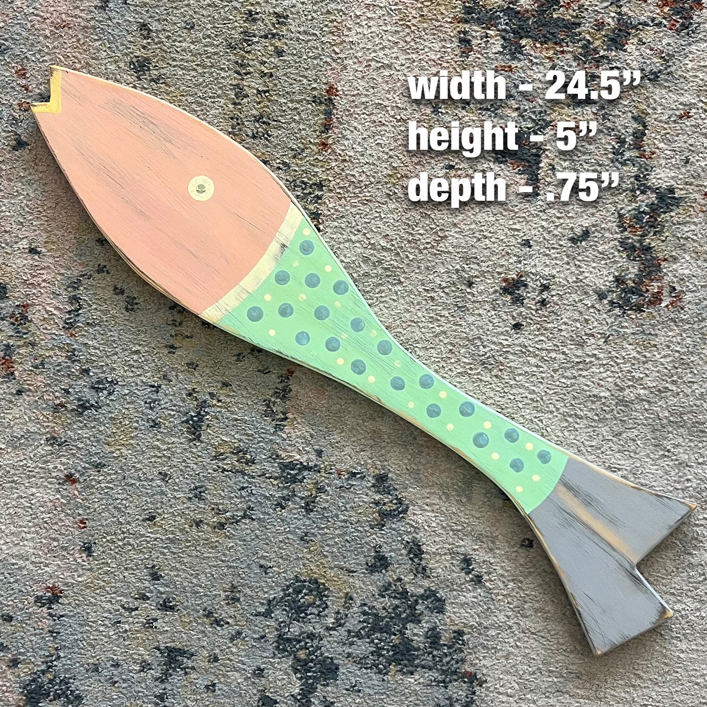 Medium Pastel Speckled Fish
