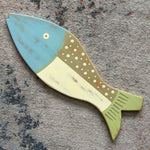 Large Muted Speckled Blue Fish 2