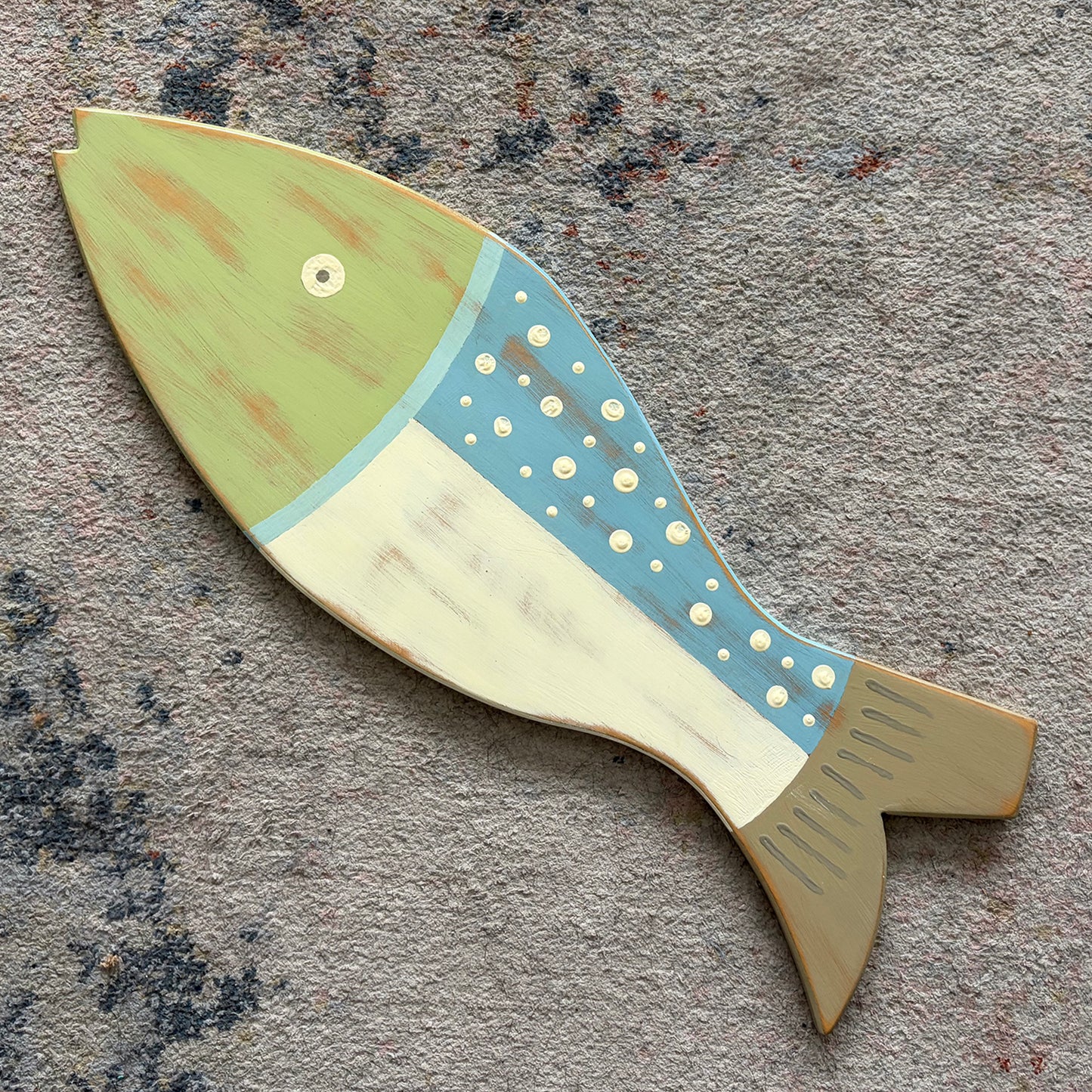 Large Muted Speckled Green Fish