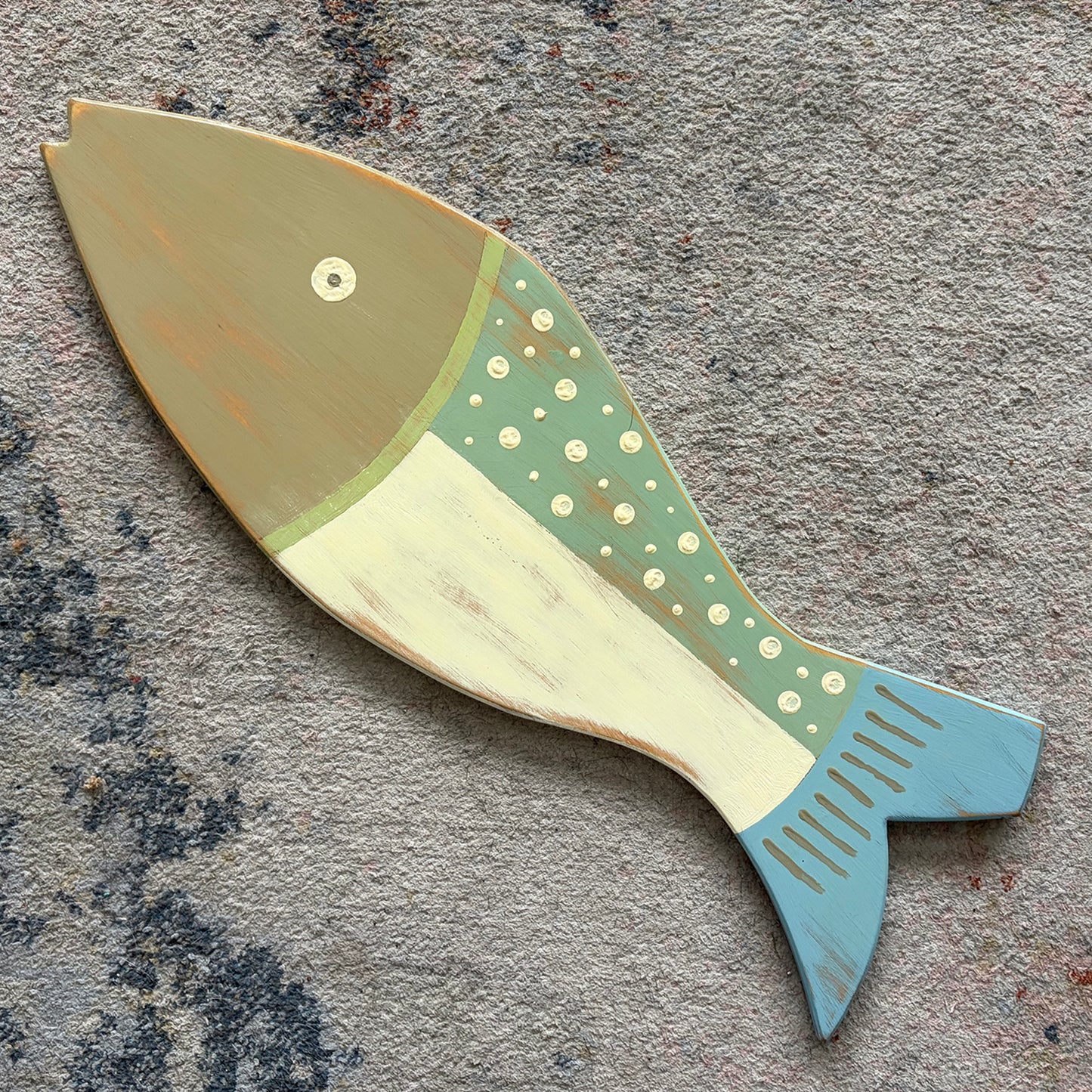 Large Muted Speckled Tan Fish