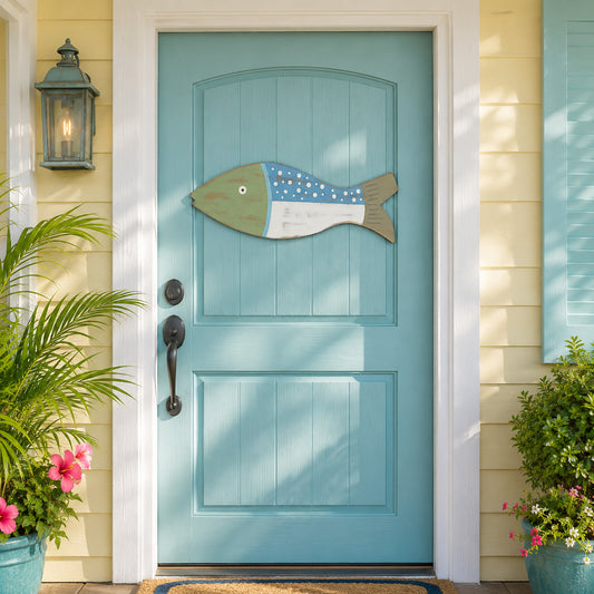 Large Muted Speckled Green Fish