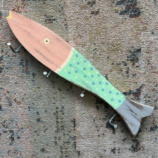 Large Pastel Speckled Towel Holder