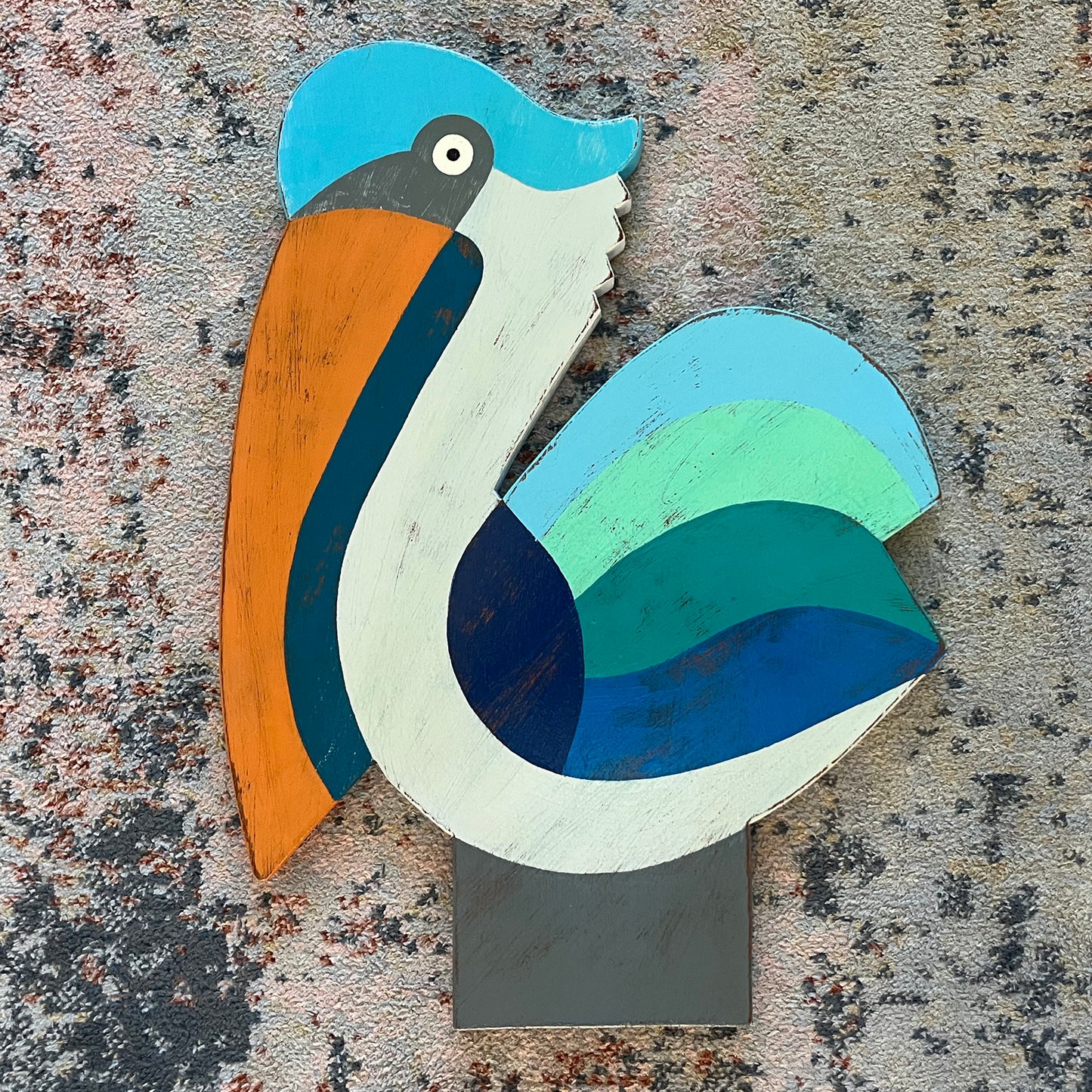 Plump Pelican On A Post