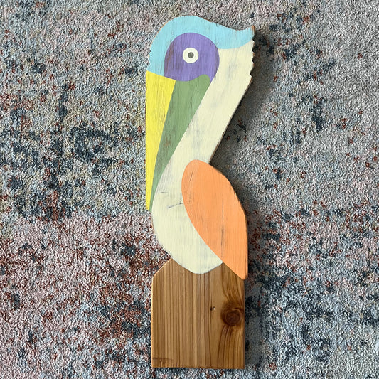 Medium Birthday Pelican On A Post