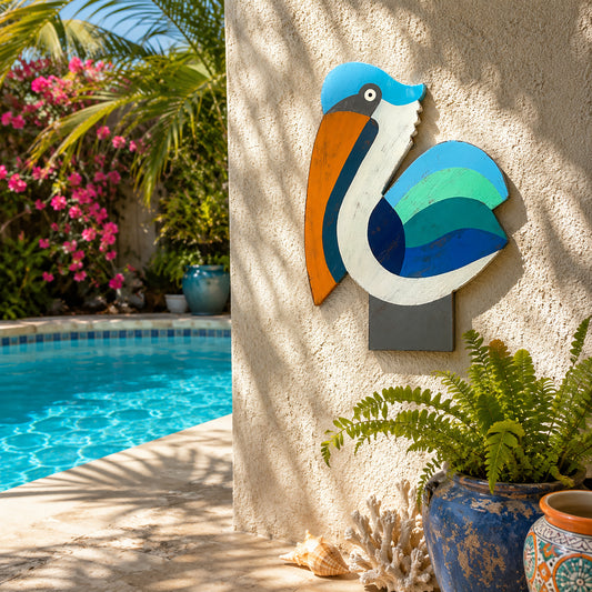 Plump Pelican On A Post