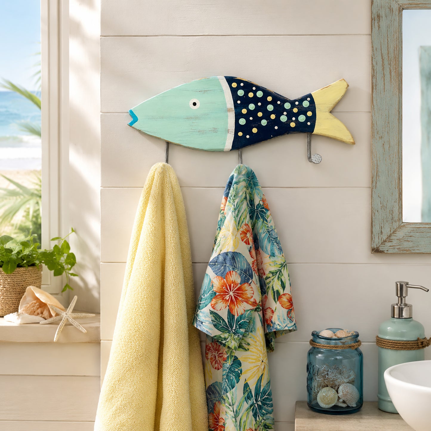 Small Speckled Towel Holder