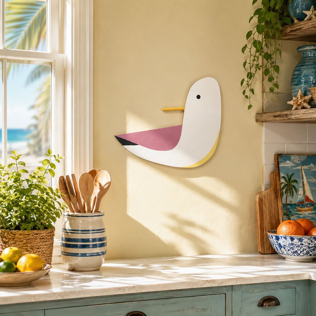 Pastel Pink Seagull