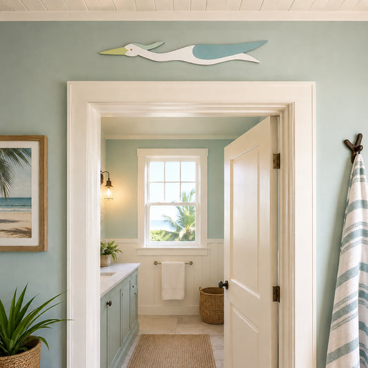 Pastel Door Egret