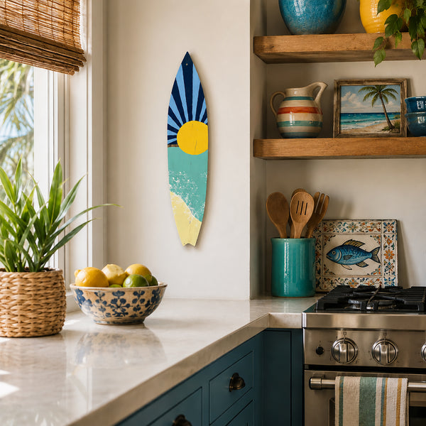 Surfboard With Sun