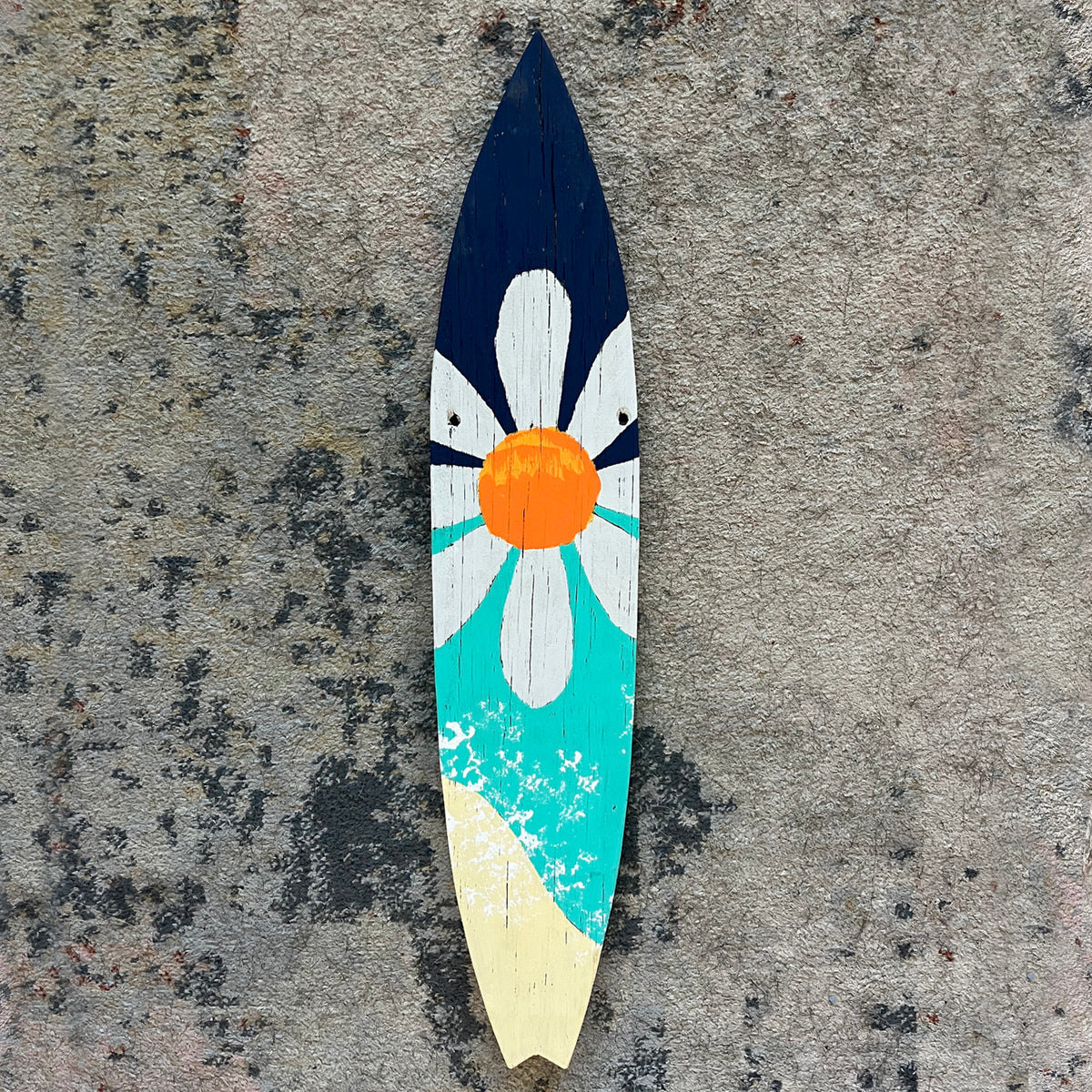 Surfboard With Flower