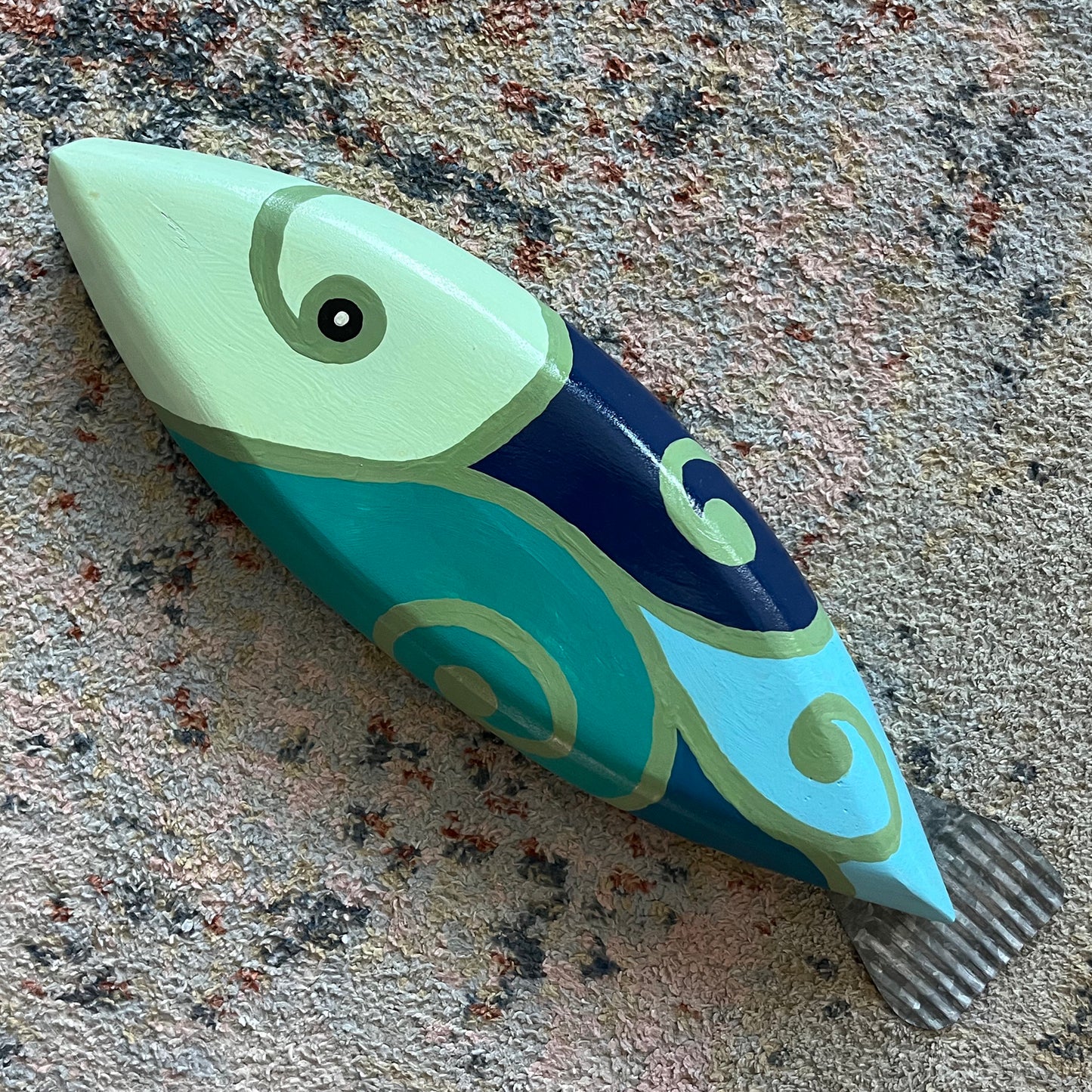 Swirly Blue Fish